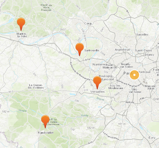 Yvelines : Carte de nos collaborateurs